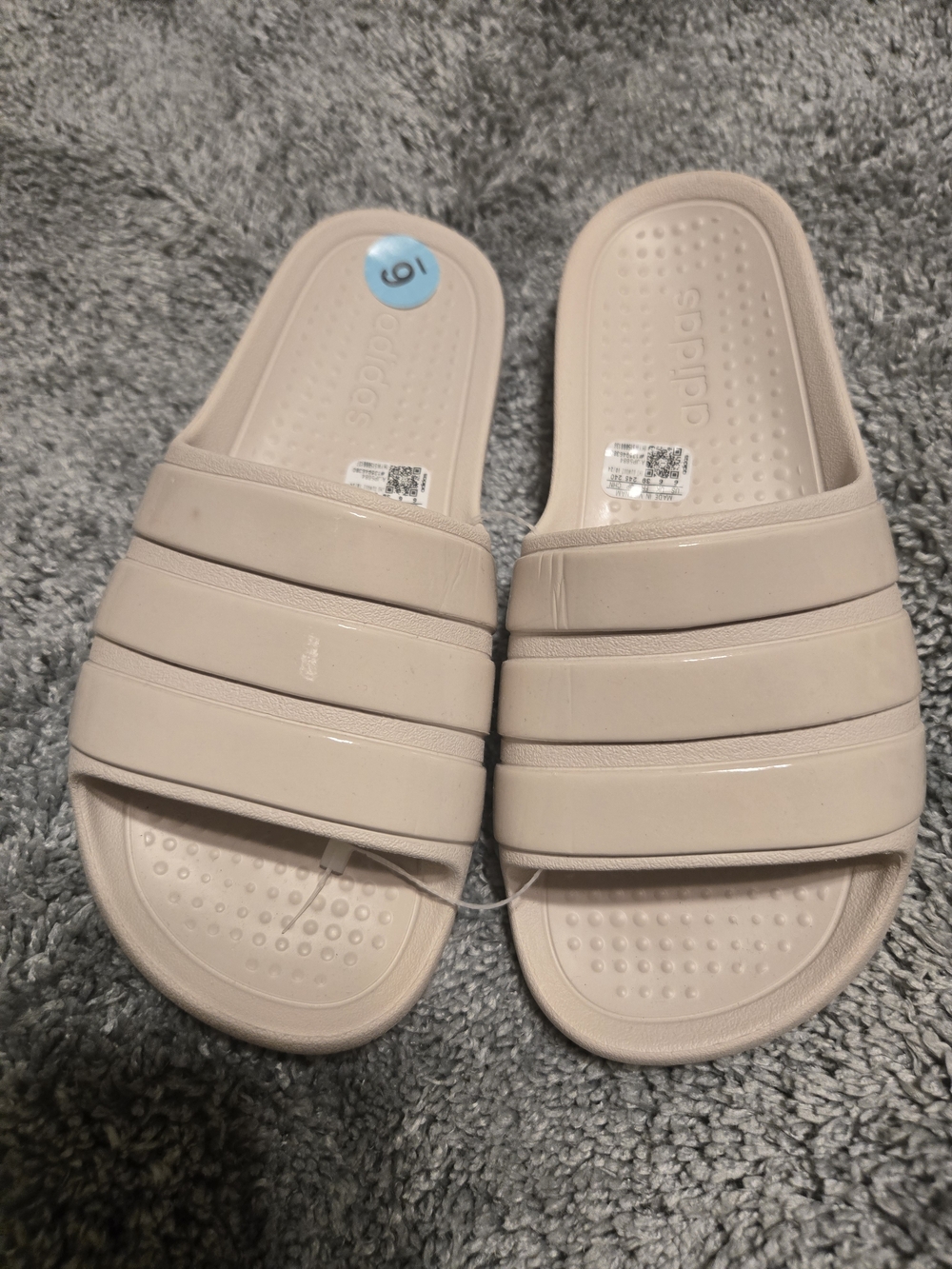 Adidas Women’s Slide Sandals in Light Beige